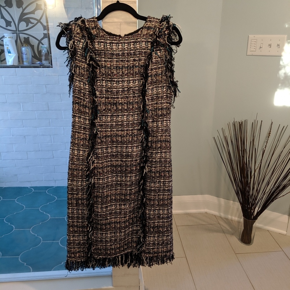 Fun fringe and sheen dress